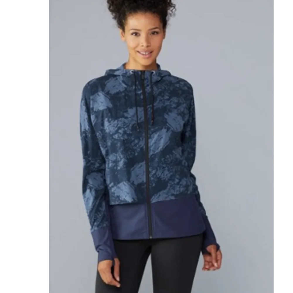 REI Co-op Women's Emergence Active‎ Jacket Mountainside Thunder Blue Large